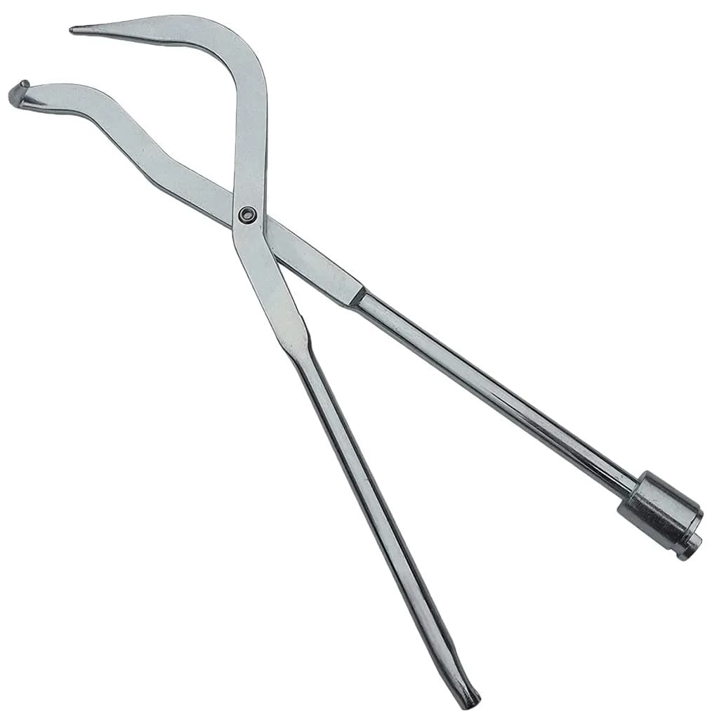 ESreake Brake Spring Pliers - Drum Brake Shoe Return Spring Installer & Remover, 12in (30.5cm), Chrome Steel - main product image
