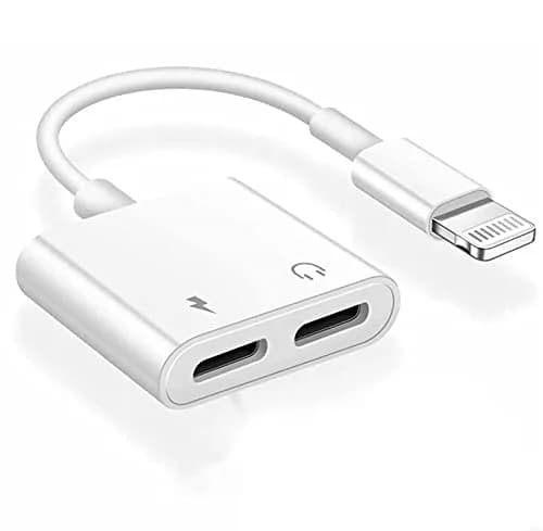 DESOFICON Dual Lightning Adapter Splitter 5 inches (12.7 cm) | Charge & Listen Simultaneously thumbnail 1