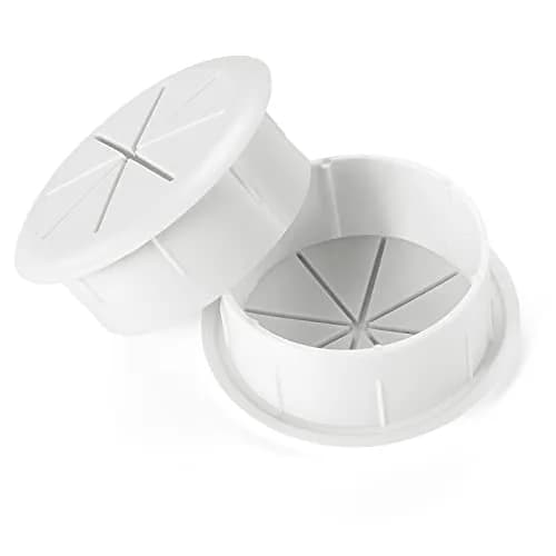 HYCC 2 Pack 2 Inch Flexible Desk Grommet | Organize Wires & Cables Effectively thumbnail 3