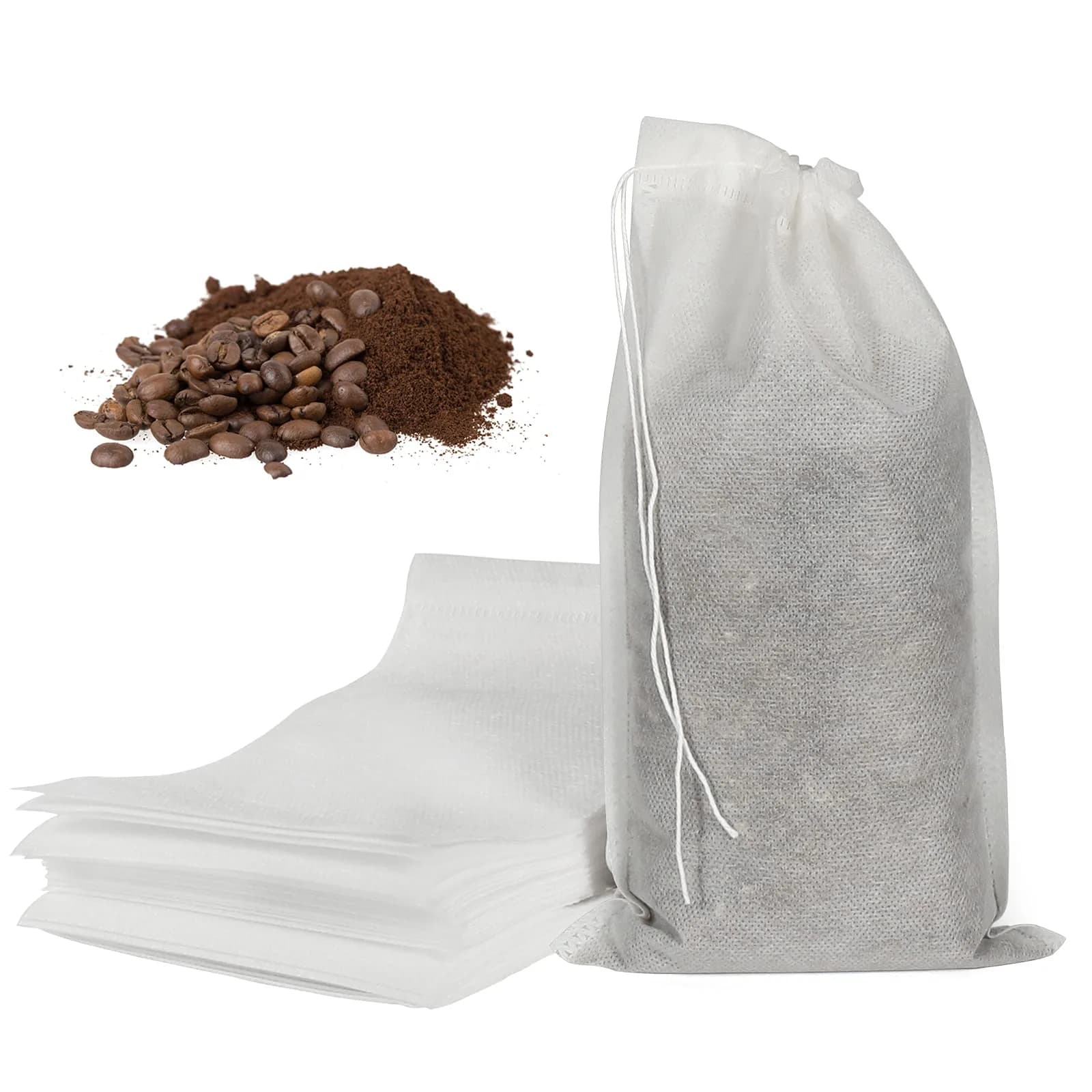 HRX Package Disposable Cold Brew Bags 6x10 inch (50 Count) | Fine Mesh for Smooth Coffee & Tea - main product image