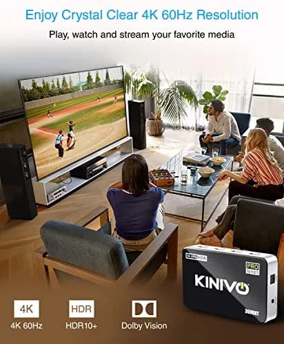 Kinivo HDMI Switch with Audio Extractor 360BNT 4K - 3 in 1 out, Toslink Optical, Dolby Digital, HDR, IR Remote thumbnail 7