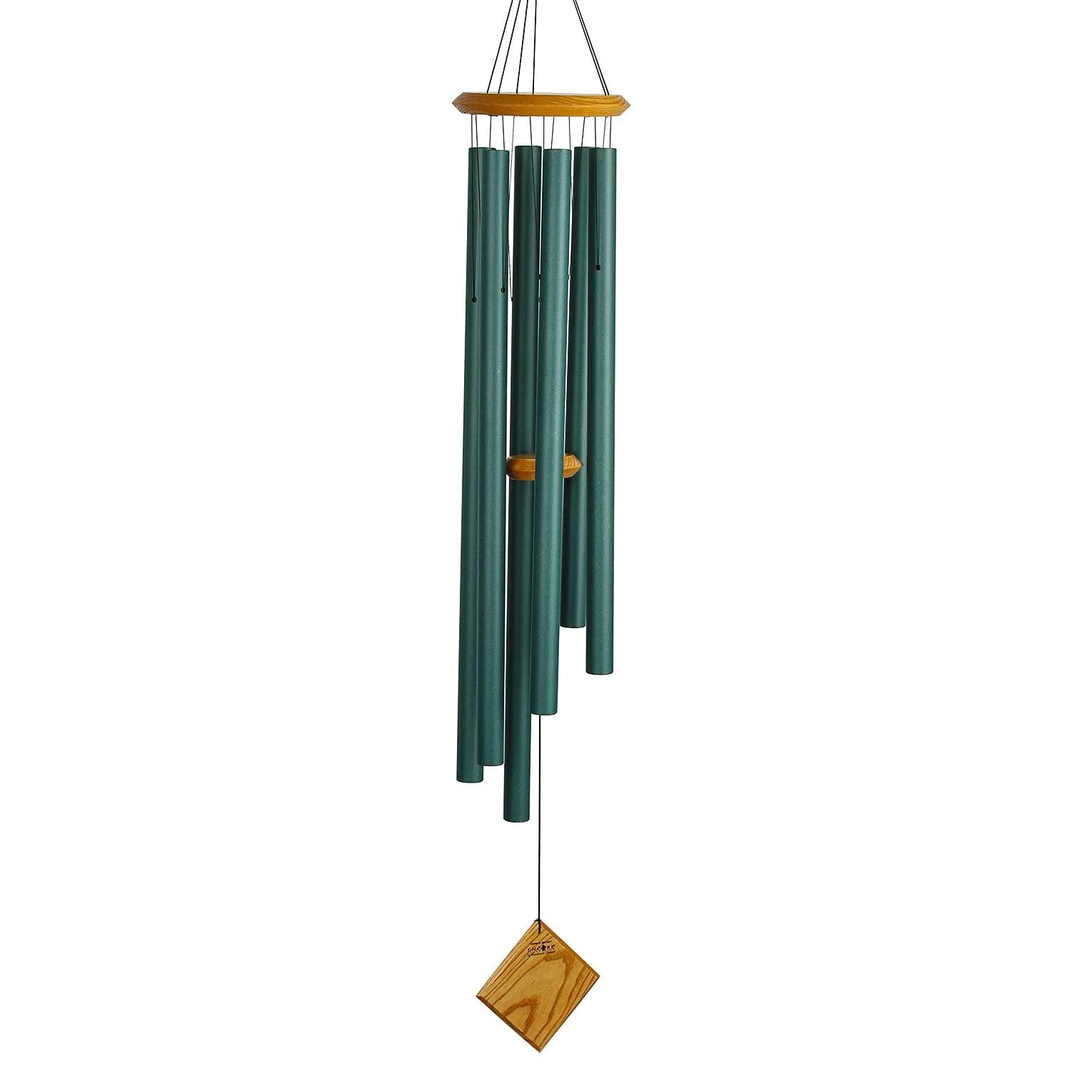 Woodstock Chimes Neptune Wind Chime 54" Verdigis Deep Tone Garden Decor — 54" Verdigis