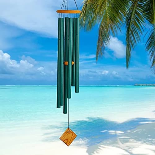 Woodstock Chimes Neptune Wind Chime 54" Verdigis Deep Tone Garden Decor thumbnail 2