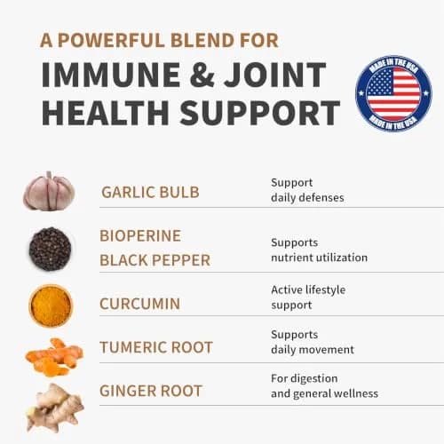 MEDCHOICE 4-in-1 Turmeric Joint Support with Garlic & BioPerine, 120ct | Supports Mobility & Joint Comfort thumbnail 3