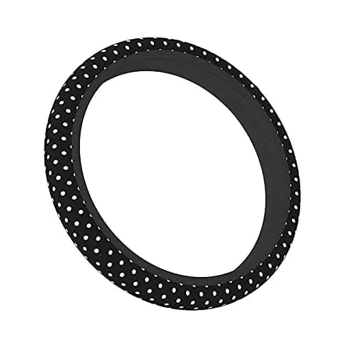 KUOAICY Black and White Polka Dot Steering Wheel Cover | Non Slip Neoprene 15 inch | Universal Fit for Women Men thumbnail 1