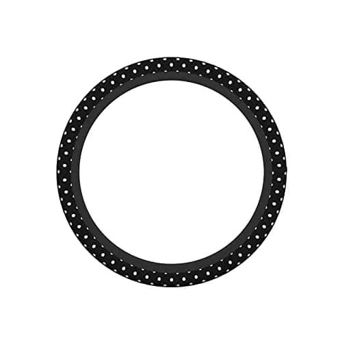 KUOAICY Black and White Polka Dot Steering Wheel Cover | Non Slip Neoprene 15 inch | Universal Fit for Women Men thumbnail 8