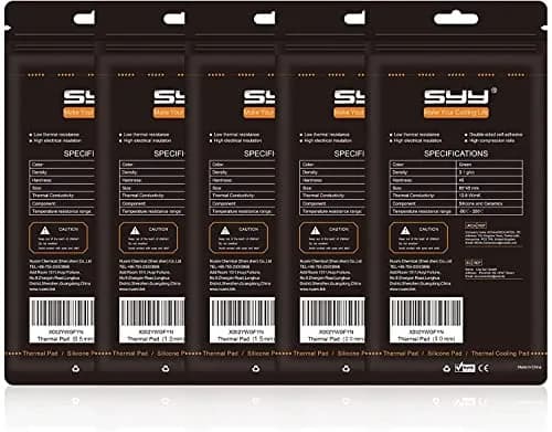 SYY Silicone Thermal Pad 80x40x1.5mm | High Conductivity, Easy Cut, Durable for CPU GPU SSD thumbnail 7