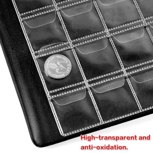 GWCASE 312-Pocket Coin Album for Collectors & Kids, 2-Sided Display, Blue | Classic PU Cover thumbnail 6