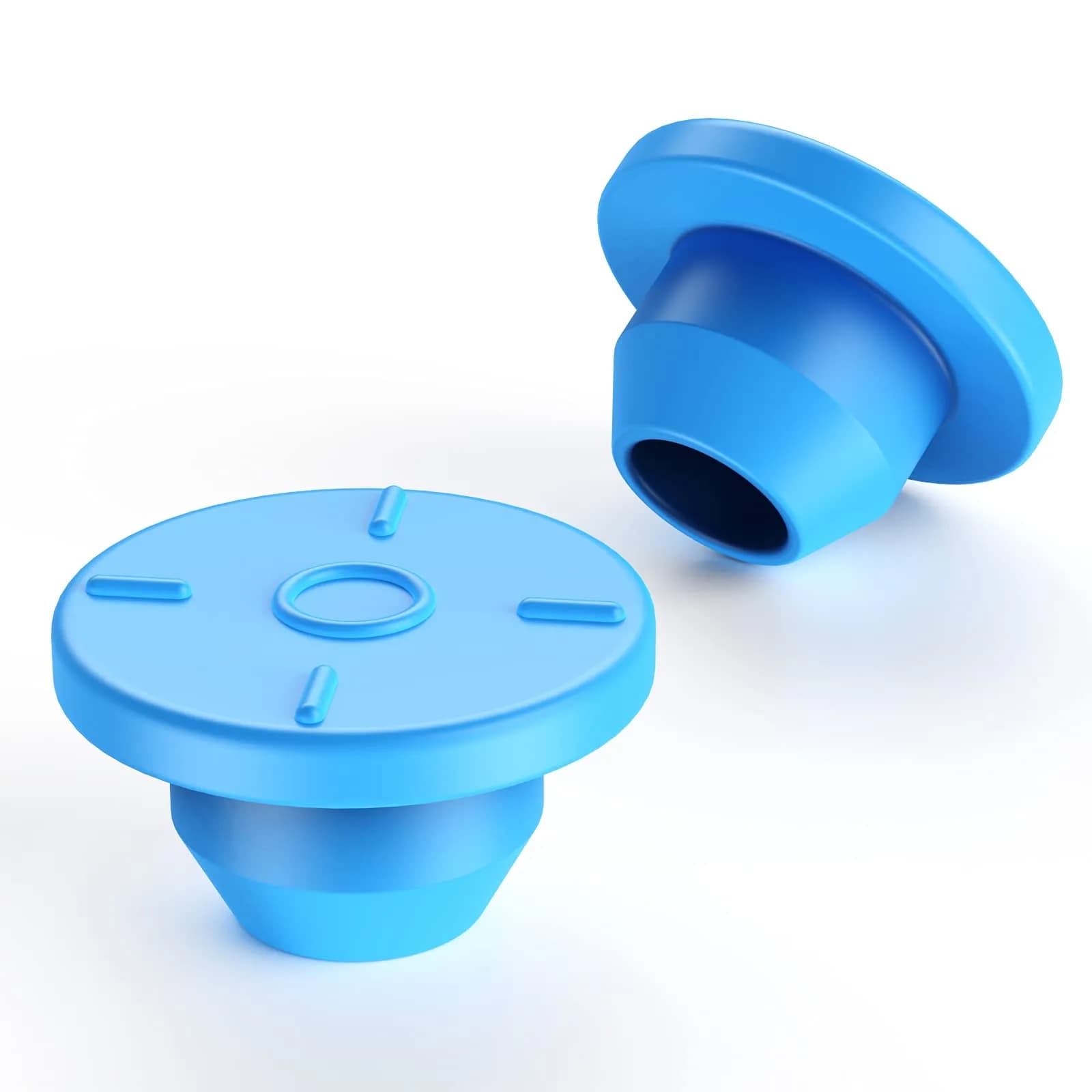 Biomed Solutions 13mm Self Healing Injection Ports Vials Rubber Stoppers 100pcs | Reusable Mason Jar & Bottle Seal - main product image