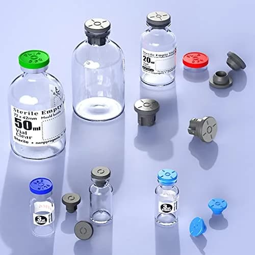 Biomed Solutions 13mm Self Healing Injection Ports Vials Rubber Stoppers 100pcs | Reusable Mason Jar & Bottle Seal thumbnail 4