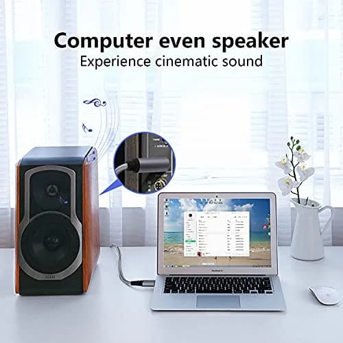 NCGGY USB to 6.35mm 1/4 inch TRS Audio Stereo Cable 6.6FT | Supports Listening, Not Recording thumbnail 4
