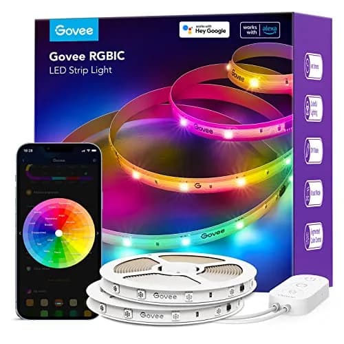 Govee RGBIC LED Strip Lights 20m (65.6ft) | Voice Control, Music Sync, DIY Modes thumbnail 1