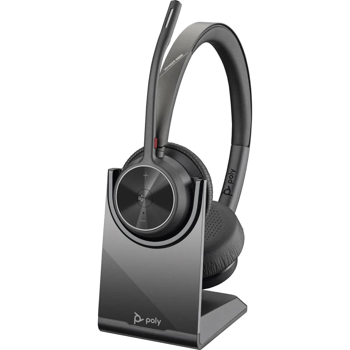 Poly Voyager 4320 UC Wireless Headset with Boom Mic | 24-Hour Talk Time, Bluetooth 5.2, USB-A Adapter - main product image