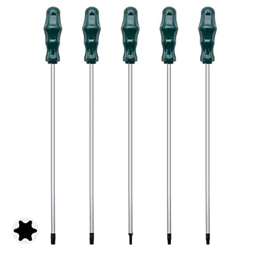 RUBY.Q 12in Magnetic Torx Screwdriver Set T15-T30 (5-Piece) | Precision Tool for Hard-to-Reach Areas thumbnail 1