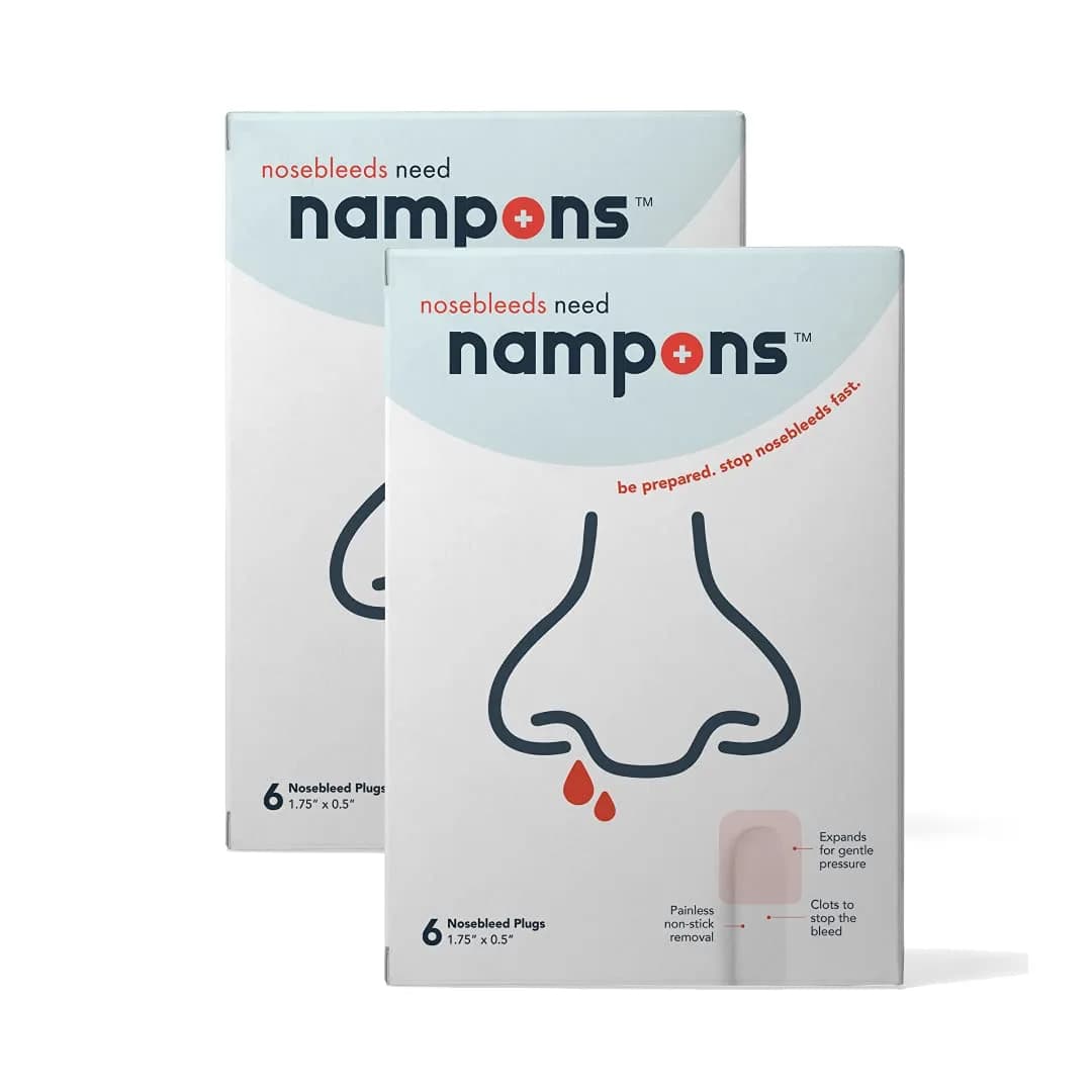 Nampons Nosebleed Stoppers 12 Strips | Fast Clotting, Portable, Trusted by Doctors