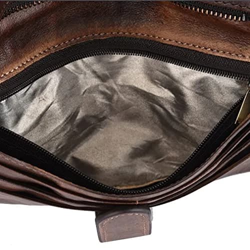 Hebetag Genuine Leather Long Wallet Clutch Purse with 18 Card Slots & Wrist Strap | Brown thumbnail 6