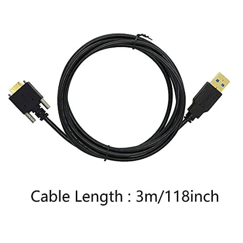 GINTOOYUN 3M USB 3.0 A Male to Micro B Male Cable with Locking Screws for Hard Drive, Smartphone, Tablet and PC thumbnail 6