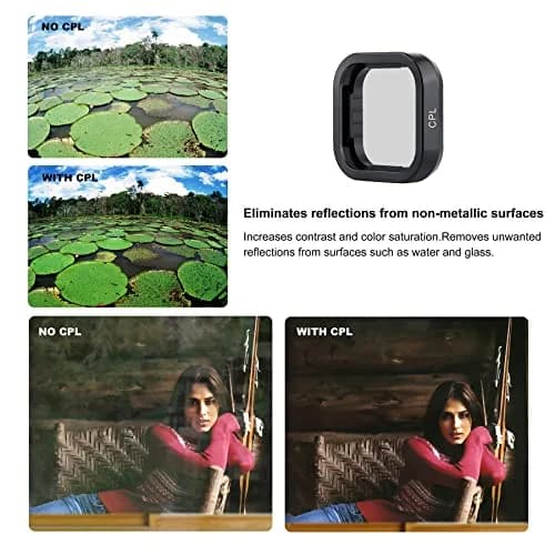 YALLSAME 6-Pack ND CPL Filter Kit for GoPro Hero 12 11 10 9 Black | Underwater & Daylight Photography thumbnail 6