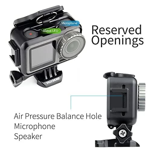 YALLSAME Frame Case for DJI Osmo Action 1 with Cold Shoe Mount | 68g (2.4 oz) Lightweight Polymer thumbnail 4