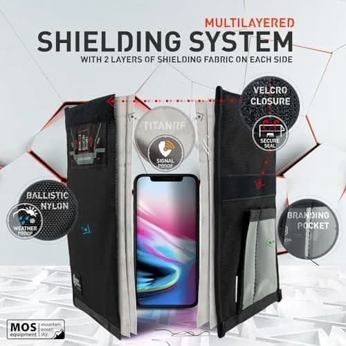 Mission Darkness Non-Window Faraday Bag for Phones 2-Pack | Signal Blocking, Military Grade, Digital Privacy (70-120 chars) thumbnail 3