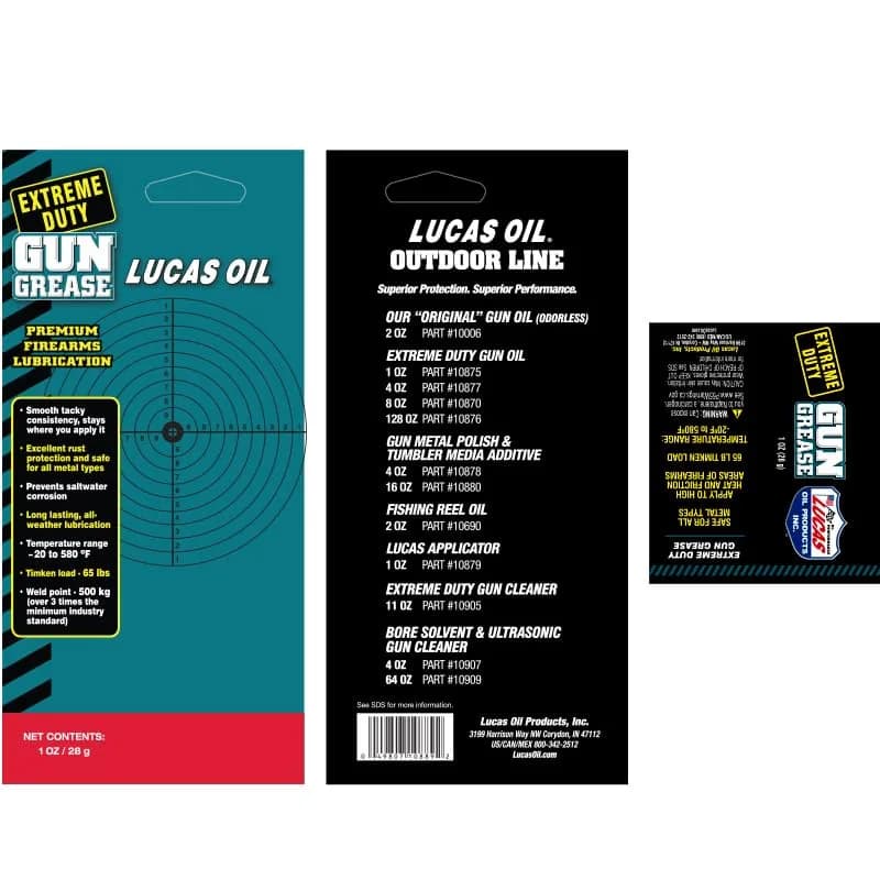 Lucas Oil Extreme Duty Gun Grease 1 oz (Pack of 6) | Heavy Duty Firearm Lubrication thumbnail 2
