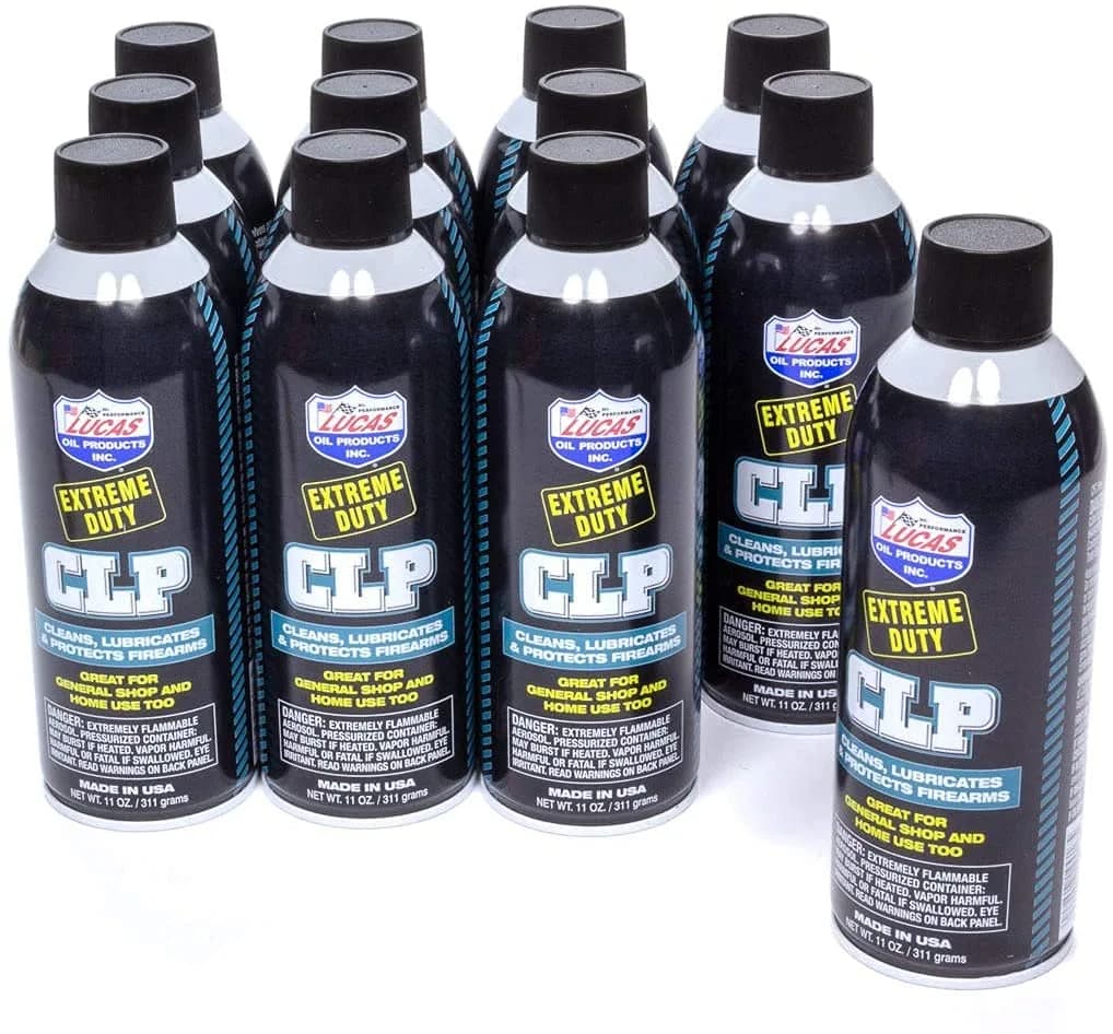 Lucas Oil Extreme Duty CLP Gun Lubricant 325ml (11 Fl Oz) Pack of 12 | Cleans, Lubricates, Protects Firearms - main product image