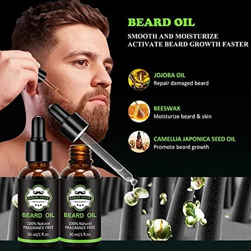 LOKDLAWEN Beard Kit for Men 9 Piece Set | Beard Care & Grooming Essentials thumbnail 4
