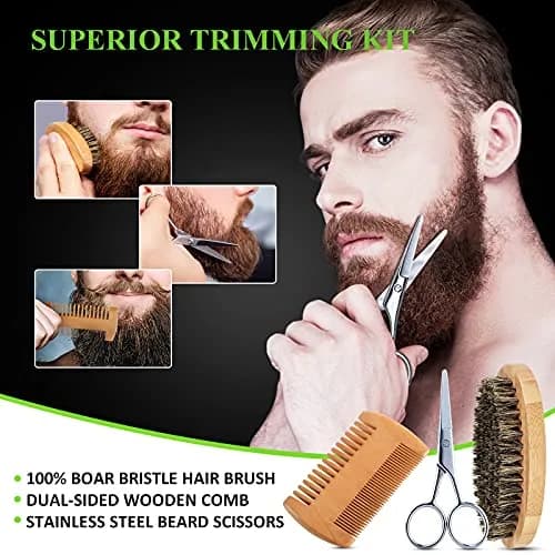 LOKDLAWEN Beard Kit for Men 9 Piece Set | Beard Care & Grooming Essentials thumbnail 7