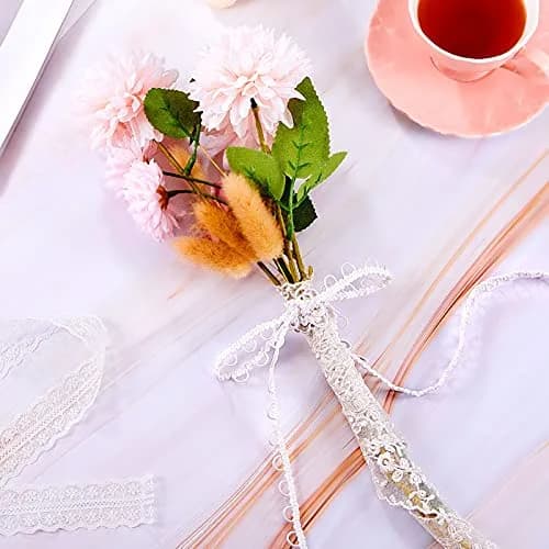 WILLBOND White Gimp Braid Trim with Elastic Button Loop 10 Yards | Sewing & Upholstery Embellishment thumbnail 4