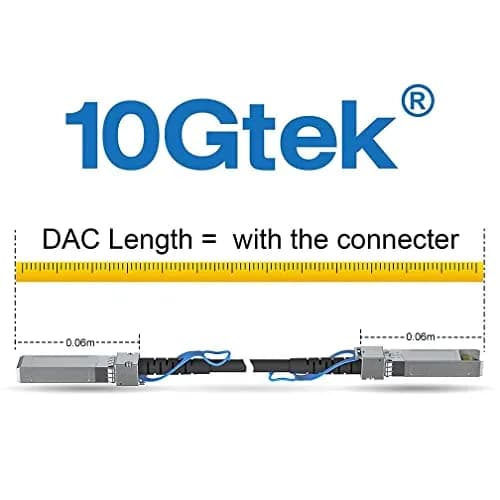 10Gtek Green 0.5m SFP+ DAC Cable | Twinax Copper for Cisco, Ubiquiti, D-Link, Supermicro thumbnail 5