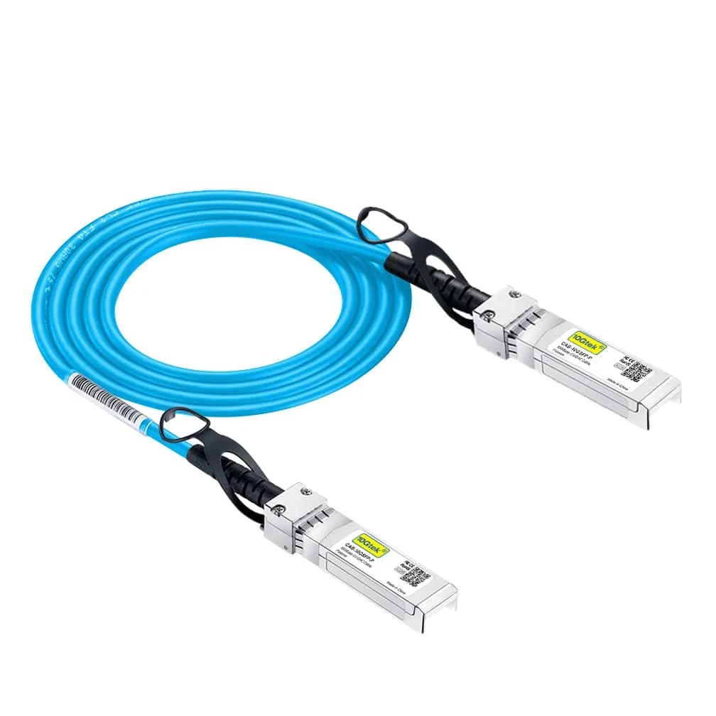 10Gtek Green 0.5m SFP+ DAC Cable | Twinax Copper for Cisco, Ubiquiti, D-Link, Supermicro — Blue