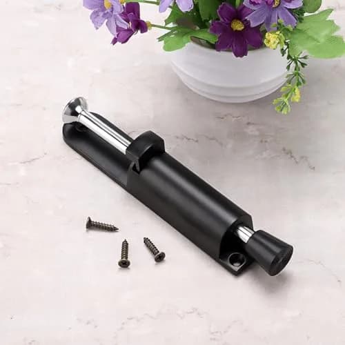 Sumnacon Kickdown Door Stop - Stainless Steel Heavy Duty Rubber Rubber, Adjustable, Black | Easy Step On/Off Door Lock thumbnail 6