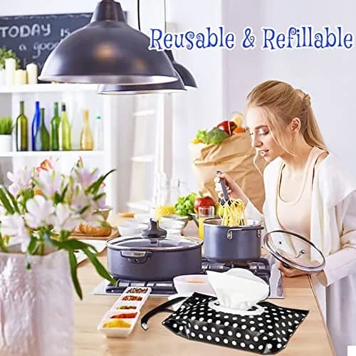FEBSNOW Baby Wipes Container 2 Pack | Reusable Portable Travel Wipe Holder, 24cm x 14cm thumbnail 6