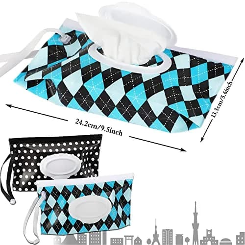 FEBSNOW Baby Wipes Container 2 Pack | Reusable Portable Travel Wipe Holder, 24cm x 14cm thumbnail 2