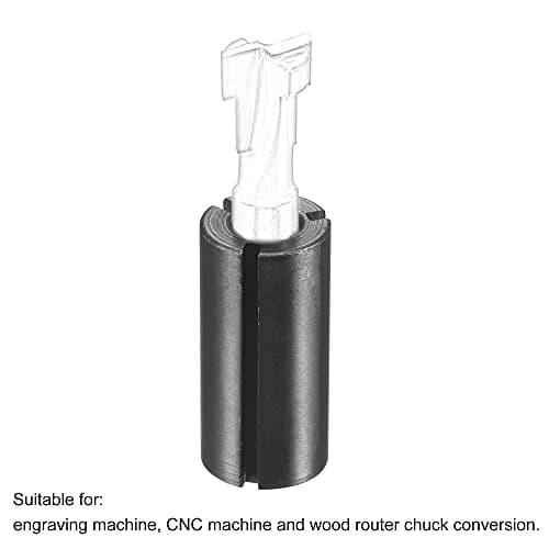 uxcell Router Collet Driver Adapter 12.7mm (1/2") to 6.35mm (1/4") | Precision Clamping for CNC & Woodworking thumbnail 5