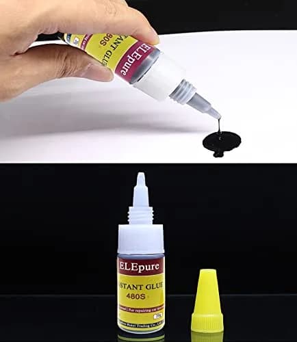 ELEpure Black Tire Repair Glue 20g (0.7oz) | Strong Adhesive for Sidewall Gash & Dent Repair thumbnail 2