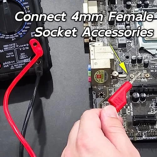 Goupchn Stackable Banana Plug Test Leads 2m (6.56ft) | 1000V 15A 5-Color Set thumbnail 5