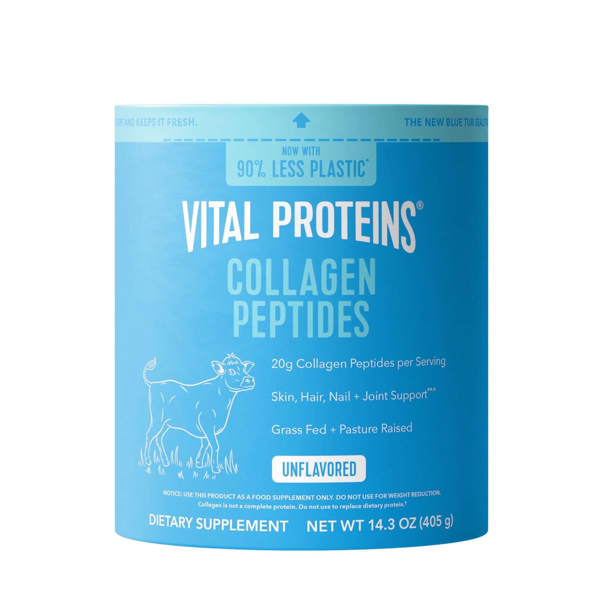 Vital Proteins Collagen Peptides Powder Unflavored 14.3oz (405g) | Supports Hair, Skin, Nails, Bones & Joints