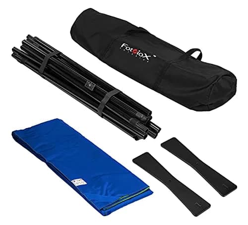Fotodiox Complete Portable Background Kit 5x5ft | Wrinkle-Free Blue/Green Backdrop with Rigid Frame thumbnail 2