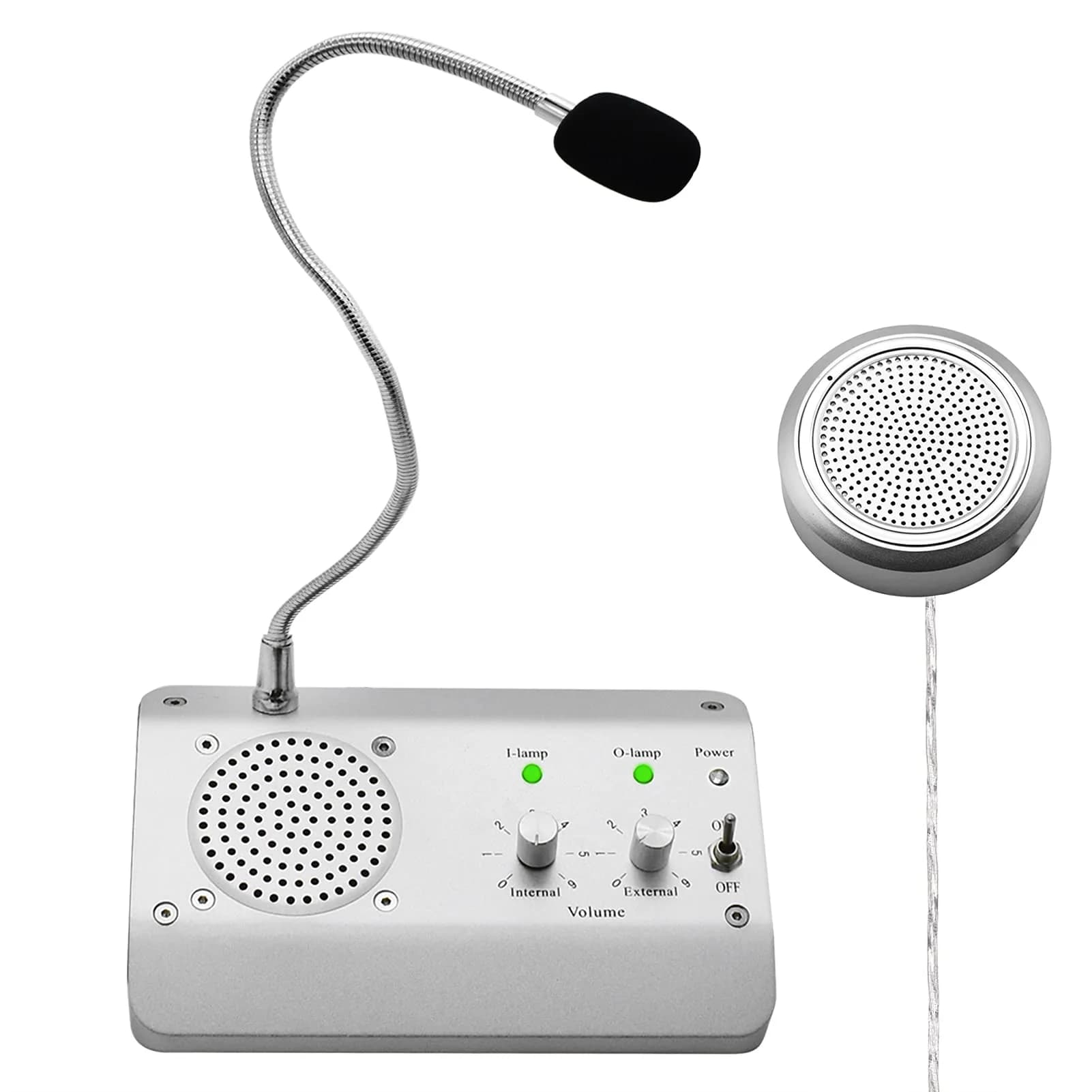 WWMFS Window Microphone Intercom Speaker, Dual Way System | Clear Voice, Anti-Interference - main product image