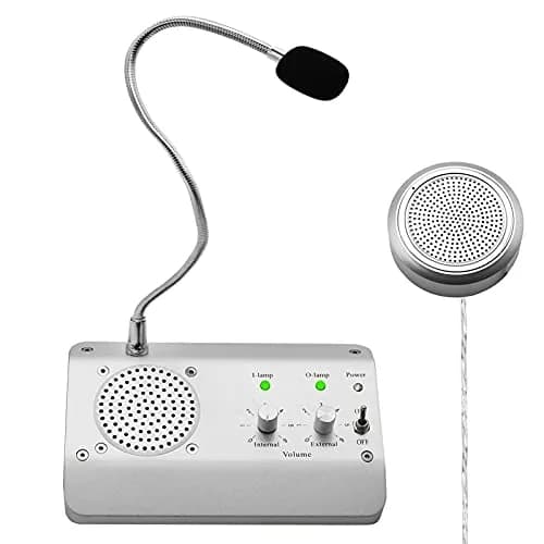 WWMFS Window Microphone Intercom Speaker, Dual Way System | Clear Voice, Anti-Interference thumbnail 1