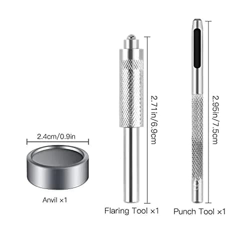 Moocci Snap Fastener Kit, 50 Sets, Marine Grade Stainless Steel, Silver | Durable, Easy to Install, Suitable for Fabric & Leather thumbnail 3
