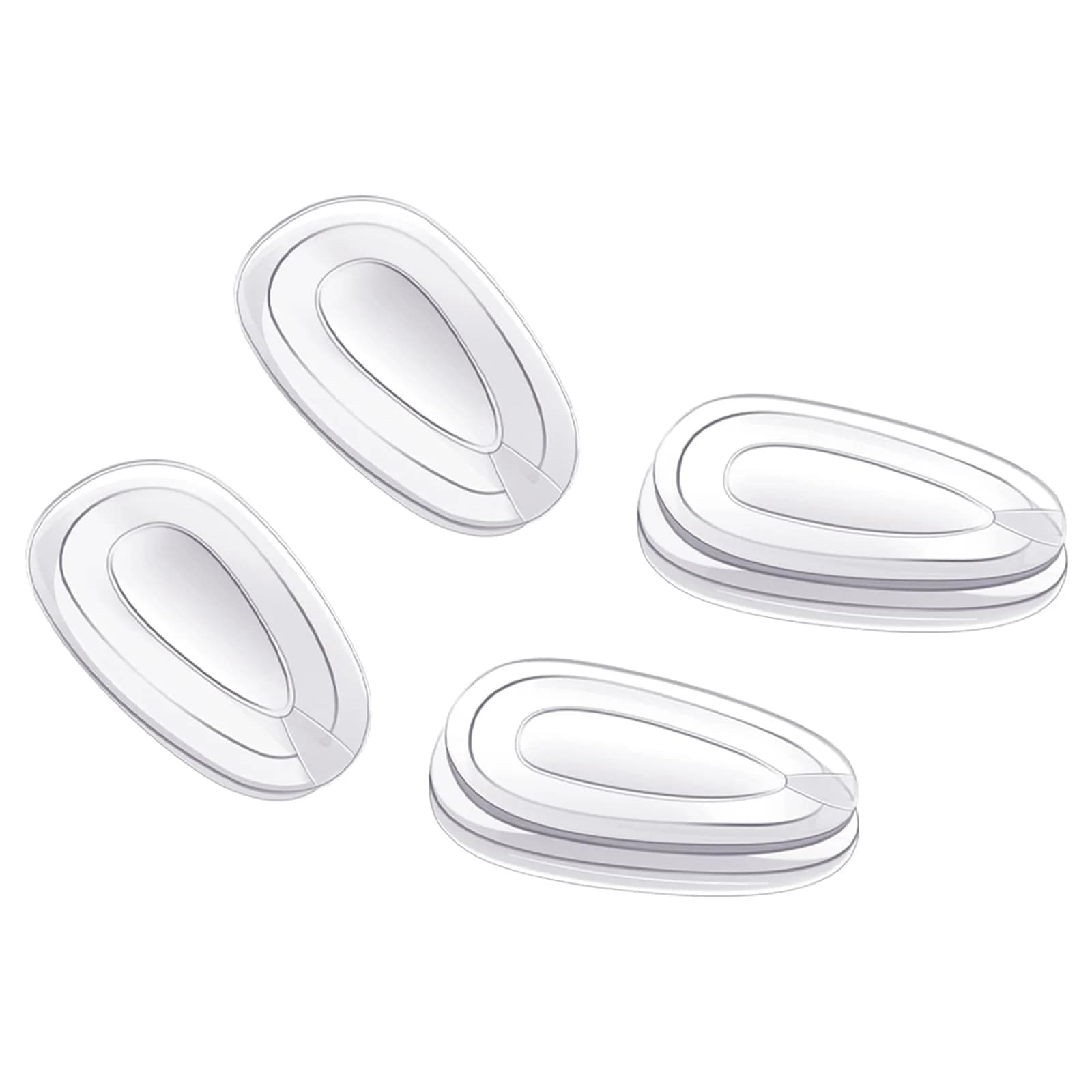 Mryok Replacement Nosepieces Nosepads for Oakley Wingfold EVR EVS Sunglass | Rubber Fit & Impact Standards — 2 Pairs