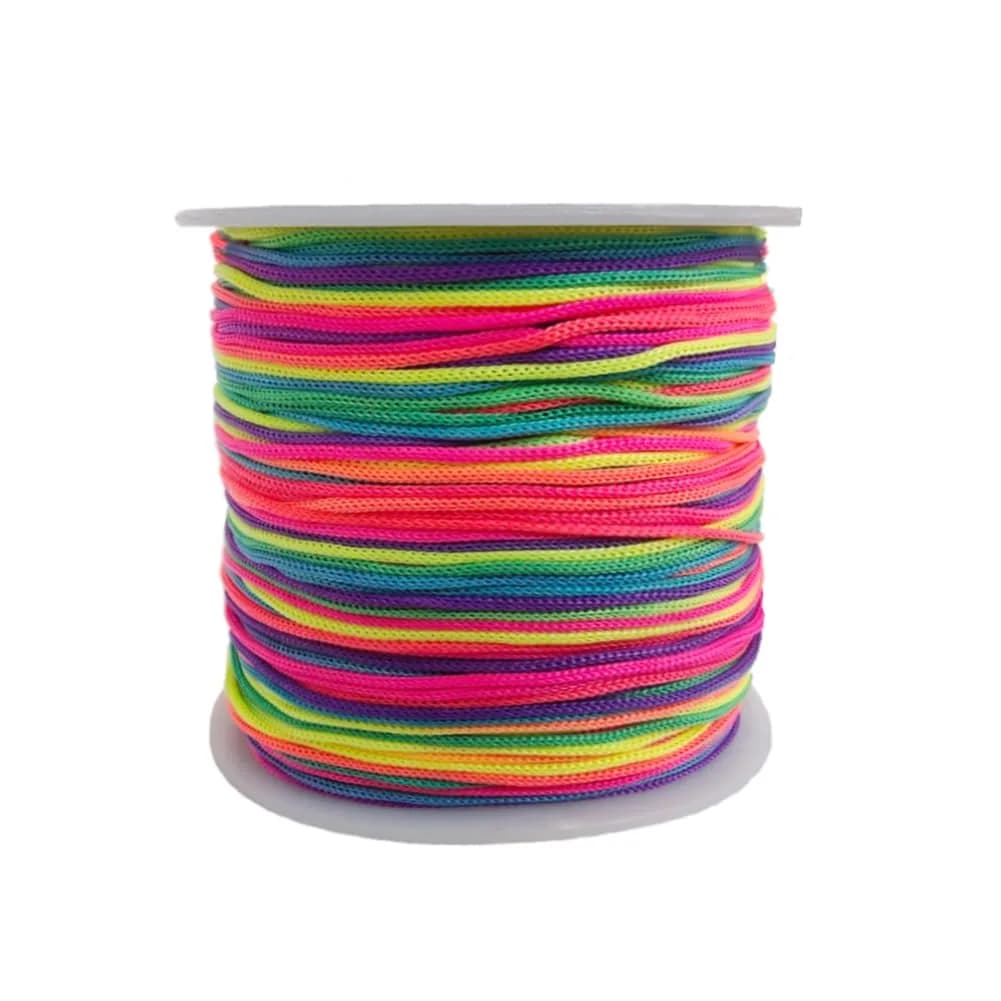 Xiezyu Multicolored Nylon Cord Beading Braided Thread String 124m (136 Yards) | Chinese Knotting & Jewelry Making - main product image