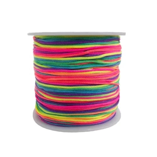 Xiezyu Multicolored Nylon Cord Beading Braided Thread String 124m (136 Yards) | Chinese Knotting & Jewelry Making thumbnail 1
