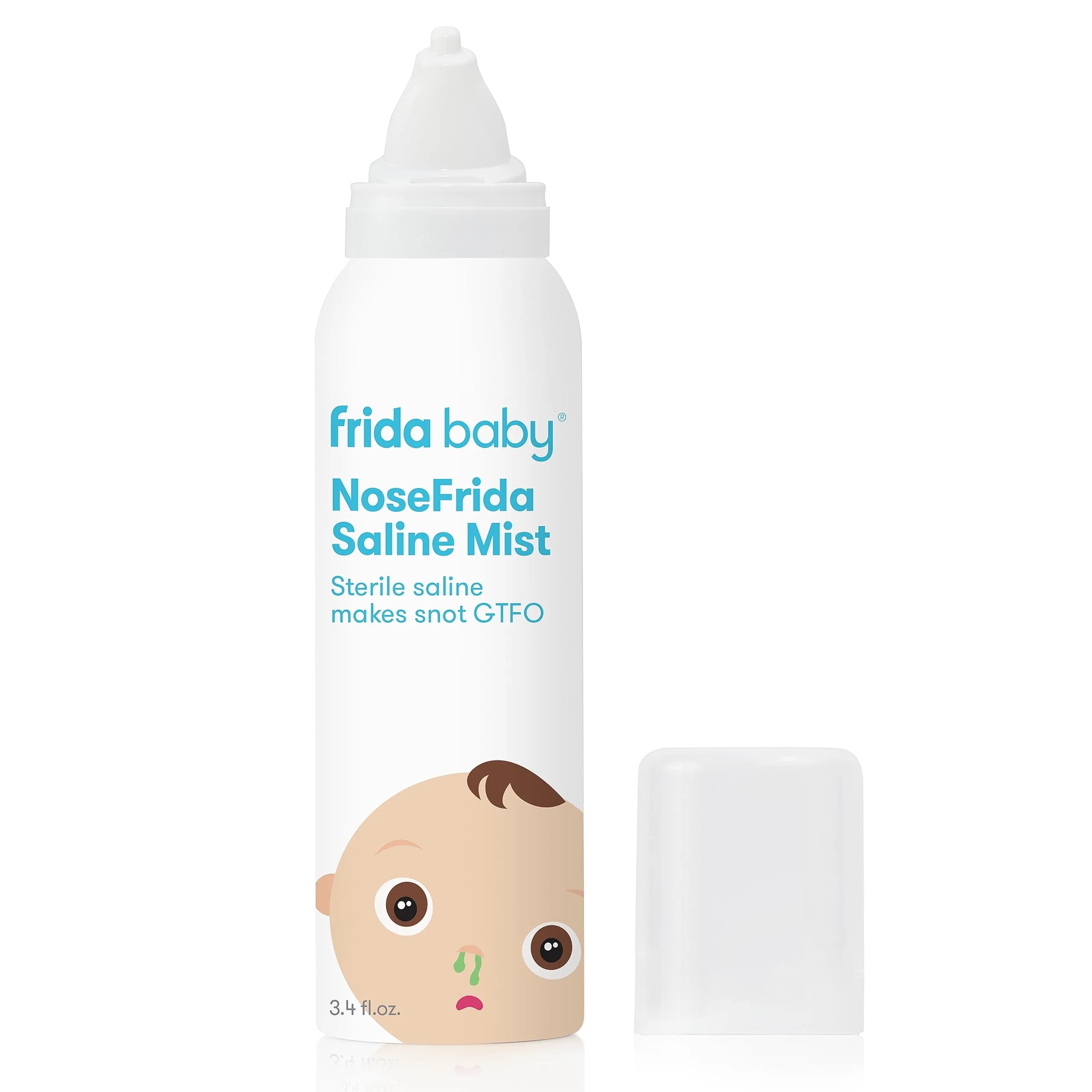 Frida Baby NoseFrida Saline Mist Spray 96ml (3.4 Fl Oz) | Gentle Nasal Congestion Relief for Infants & Toddlers - main product image