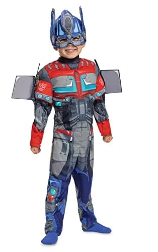 Disguise Optimus Prime Toddler Costume Size 2T | Official Transformers Rise of the Beasts Muscle Costume & Mask thumbnail 1