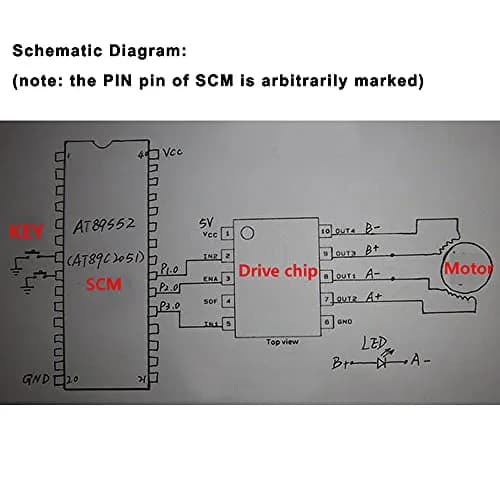 QINIZX DC 4V-6V 5V Micro Stepper Motor Driver Board | 2-Phase 4/6 Wire Control thumbnail 6