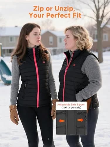 DR. PREPARE Women's Heated Vest X-Large | 6 Heating Zones, 3 Levels, Lightweight Polyester thumbnail 3