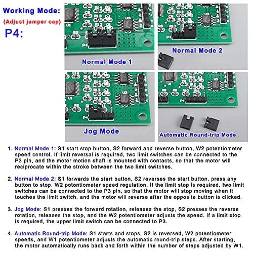 QINIZX 4V-6V 5V 2-Phase 4-Wire Stepper Motor Driver Controller Board | Multi-function, 800mA rated current, 2.36x1.73 inch thumbnail 5